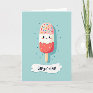 Fab Daddy Frozen Pop Art Kaart
