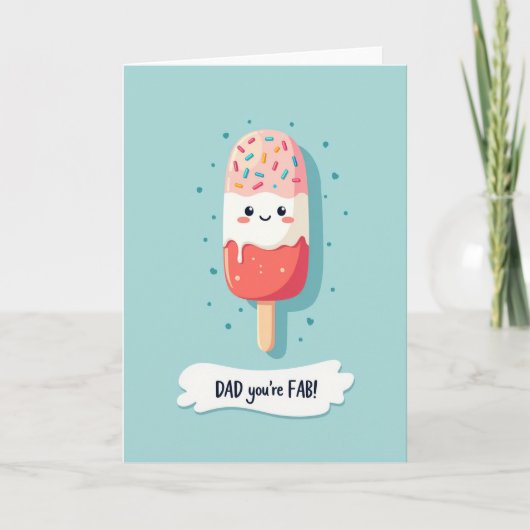 Fab Daddy Frozen Pop Art Kaart (Voorkant)