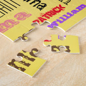 Fab Family Cool Word Cloud jigzaag puzzel Legpuzzel (Zijkant)