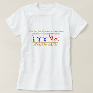Fab Five USA Gymnastics Team 2012 T-shirt