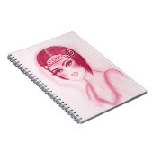 Fab Flapper Girl in Red Notitieboek (Rechterzijde)