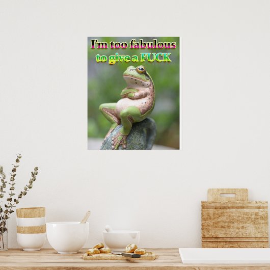 FAB FROG FREDDIE POSTER (Keuken)