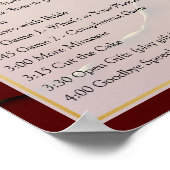 Fab Fun Bruiloftsfeest Evenementen Inky Earthtone Poster (Hoek)