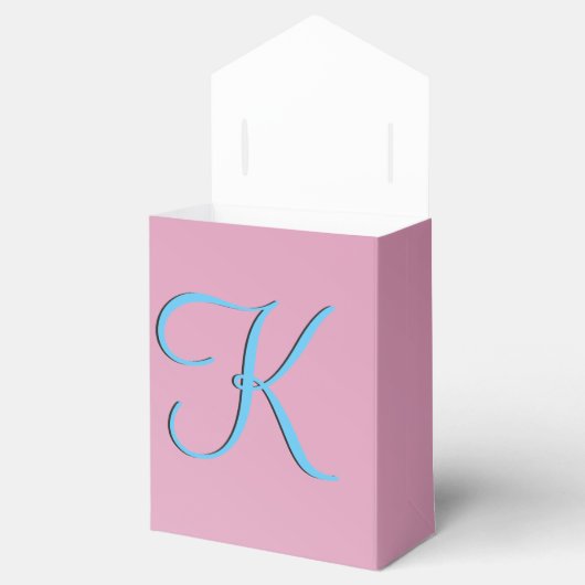 Fab Fun Cool Pink Monogram Bedankdoosjes (Geopend)
