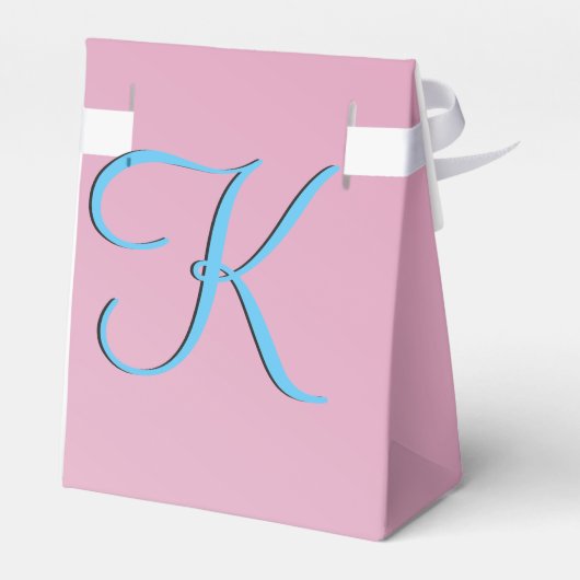 Fab Fun Cool Pink Monogram Bedankdoosjes (Achterkant)