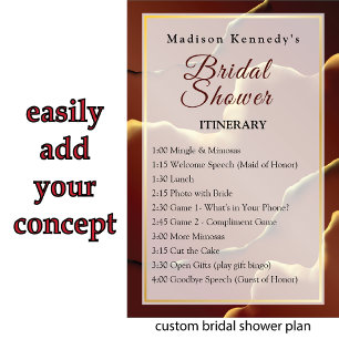 Fab Fun Vrijgezellenfeest Events Inky Earthtone Poster