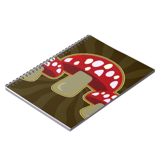 Fab Fungi-paddenstoelen Notitieboek (Linkerzijde)