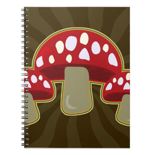 Fab Fungi-paddenstoelen Notitieboek (Voorkant)