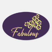 Fab Iz, als Fab Duz oval ticker Ovale Sticker (Voorkant)