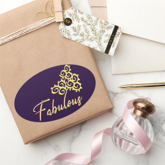 Fab Iz, als Fab Duz oval ticker Ovale Sticker (Geschenken)