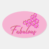 Fab Iz, als Fab Duz oval ticker Ovale Sticker (Voorkant)