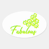 Fab Iz, als Fab Duz Ovale Sticker (Voorkant)