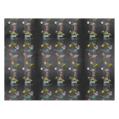 Fab-Muzieknoten op zwart Tafelkleed (Voorkant (Horizontaal))