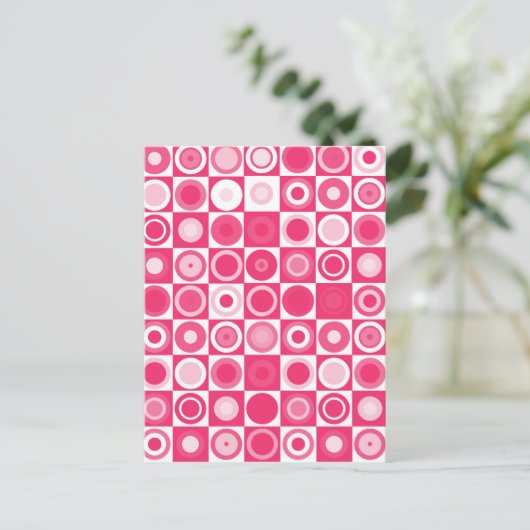 Fab Pink 60 Briefkaart (Staand voorkant)