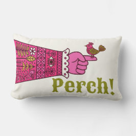 Fab Retro Folk Art Wijzende Hand Manicule Kussen