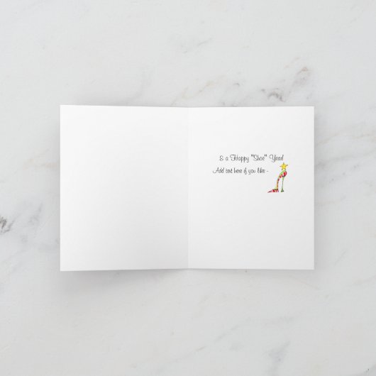 Fab' Shoe Tree cards/ Must see inside! Feestdagen Kaart (Binnen)