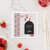 Fab Silhouette Glam Shoes Red Black Birthday Servet (Insitu)