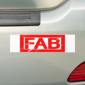 Fab Stamp Bumpersticker (Op auto)