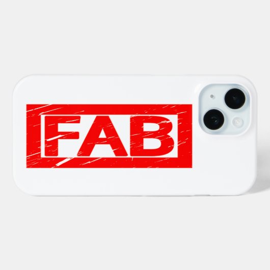 Fab Stamp Case-Mate iPhone Case (Achterkant (horizontaal))
