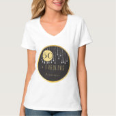 Fab Verjaardag 50e Cool Fun Zwart T-shirt (Voorkant)