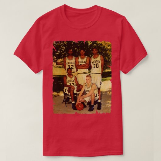 FAB Vijf  ontwerp van basketbal 5 T-shirt (Design voorkant)
