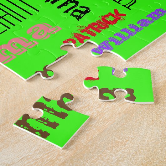 Fab Word Cloud Family 💕🎉 Cool Legpuzzel (Zijkant)