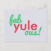 Fab Yule Ous | Fun Fab voor heerlijk kerststaartje Briefkaart (Voorkant)