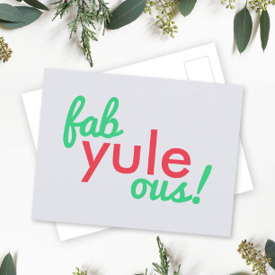 Fab Yule Ous   Fun Fab voor heerlijk kerststaartje Briefkaart
