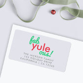 Fab Yule Ous | Fun Fab voor heerlijk kerststaartje Etiket