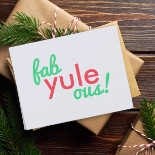 Fab Yule Ous   Fun Fab voor heerlijk kerststaartje Feestdagen Kaart