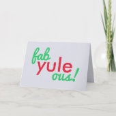 Fab Yule Ous | Fun Fab voor heerlijk kerststaartje Feestdagen Kaart (Voorkant)