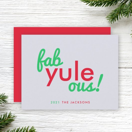 Fab Yule Ous | Fun Fab voor heerlijk kerststaartje Feestdagenkaart