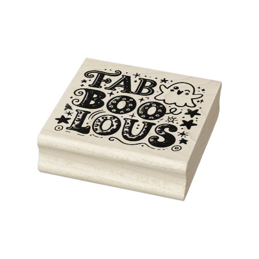 FabBOOlous - Ghosts met Glam Rubberstempel (Stempel)