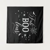 FabBOOlous Halloween black Backdrop party banner Wandkleed (Voorkant (horizontaal))