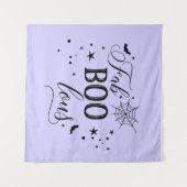 FabBOOlous Halloween black lilac Backdrop party Wandkleed (Voorkant (horizontaal))