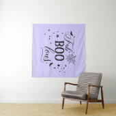 FabBOOlous Halloween black lilac Backdrop party Wandkleed (In Situ (horizontaal))
