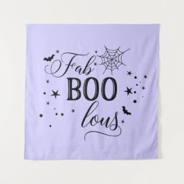 FabBOOlous Halloween black lilac Backdrop party  Wandkleed