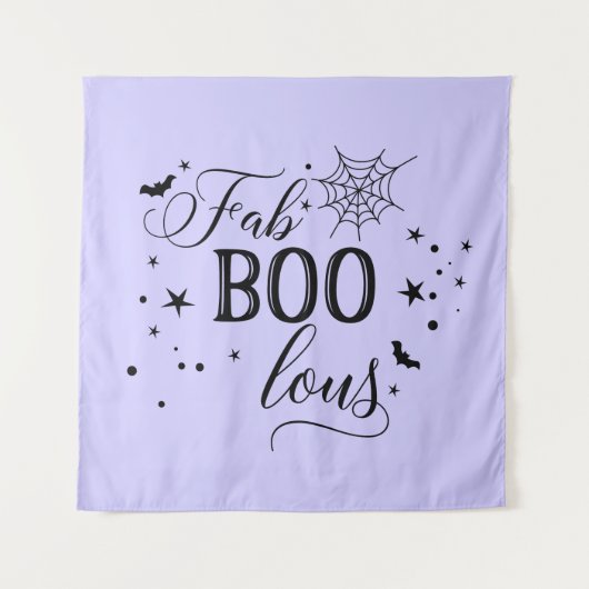 FabBOOlous Halloween black lilac Backdrop party Wandkleed (Voorkant)