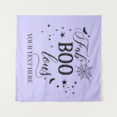 FabBOOlous Halloween black lilac Backdrop party Wandkleed (Voorkant (horizontaal))