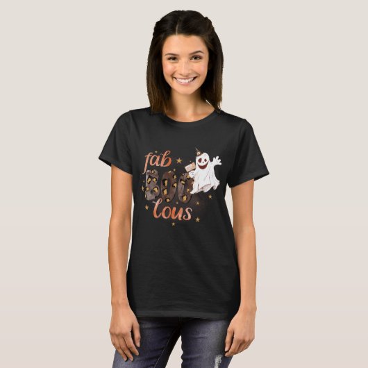 FabBOOlous Halloween Ghost Funny T-shirt (Voorkant volledig)