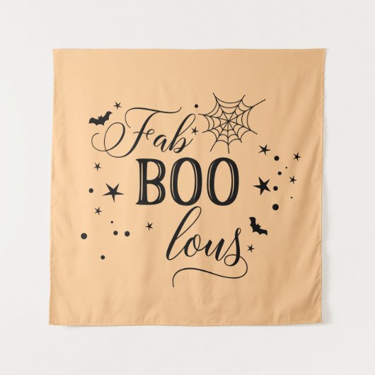 FabBOOlous Halloween orange Backdrop party Wandkleed (Voorkant)