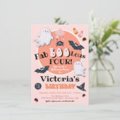 FabBOOlous Little Boo Halloween Birthday Party Kaart (Staand voorkant)