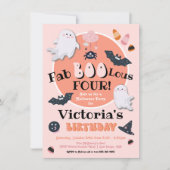 FabBOOlous Little Boo Halloween Birthday Party Kaart (Voorkant)