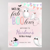 FabBOOlous Pastel Halloween Verjaardag Welkom Poster (Voorkant)