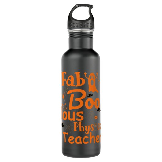 FabBOOlous Sassy Spooky Pumpkin Halloween Waterfles (Voorkant)