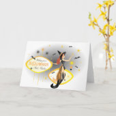 Fabelachtig Halloween Kaart (Gele Bloem)