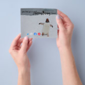 fabelachtig makelaar penguin postca flyer (Hand)