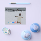 fabelachtig makelaar penguin postca flyer (Enkel)