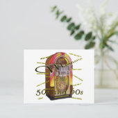 Fabelachtige jaren '50juke-box briefkaart (Staand voorkant)