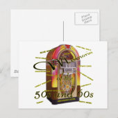 Fabelachtige jaren '50juke-box briefkaart (Voorkant / Achterkant)